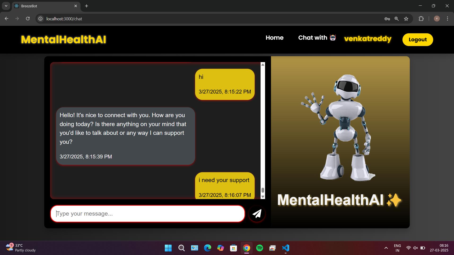 Mental Health Chatbot